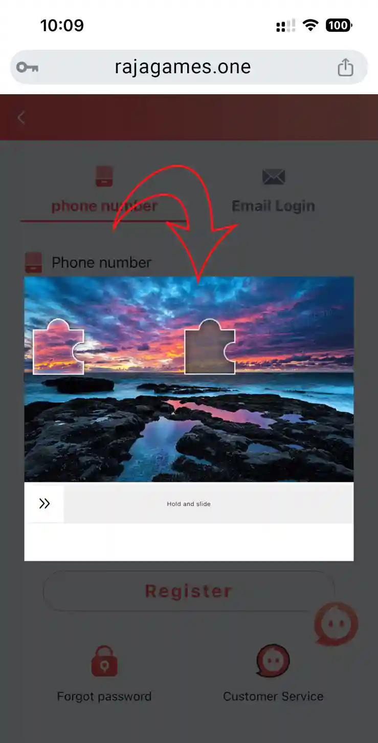Raja Games Login Step 5