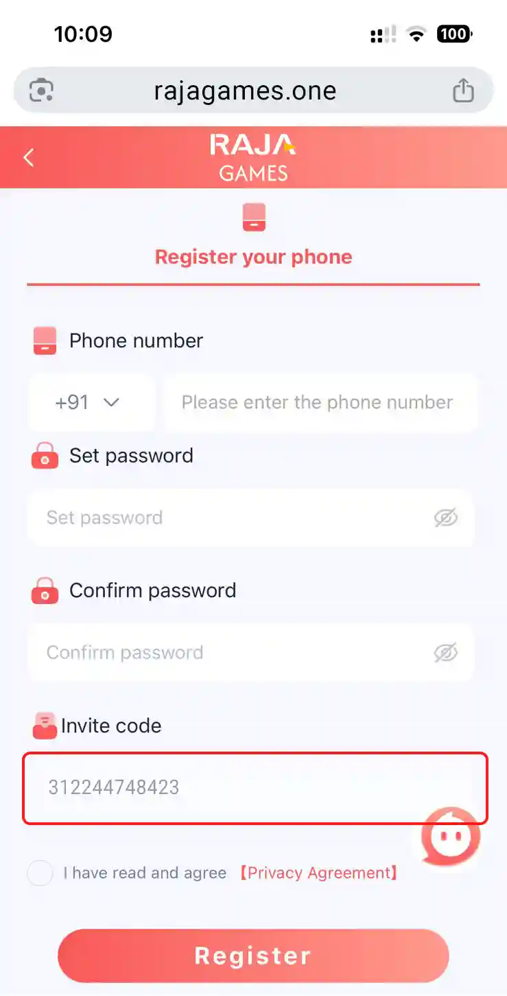 Raja Games Registration Step 5